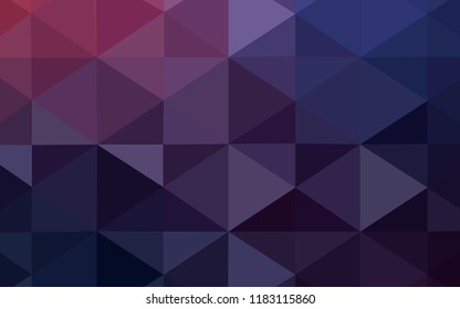 Dark Purple vector abstract polygonal template. A sample with polygonal shapes. The polygonal design can be used for your web site.