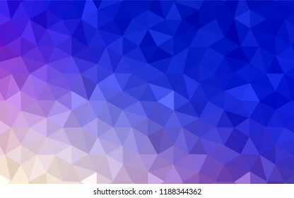 Dark Purple vector abstract polygonal background. Geometric illustration in Origami style with gradient.  Template for cell phone's backgrounds.