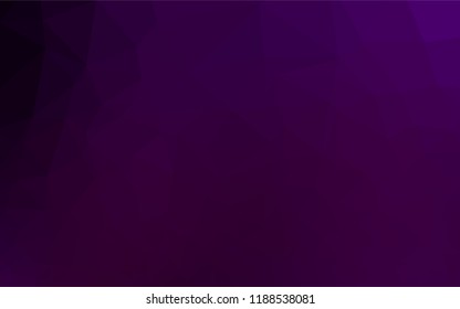 Dark Purple vector abstract polygonal cover. A vague abstract illustration with gradient. A new texture for your design.
