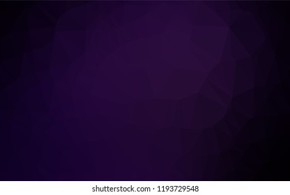 Dark Purple vector abstract polygonal texture. Shining colored illustration in a Brand new style. The completely new template can be used for your brand book.