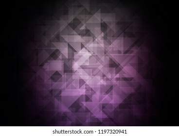 Dark Purple vector abstract polygonal abstract polygonal. Shining colored illustration in a Brand new style. The elegant pattern can be used as part of a brand book.