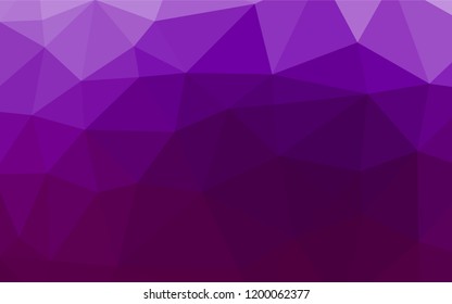 Dark Purple vector abstract polygonal layout. An elegant bright illustration with gradient. Brand new design for your business.