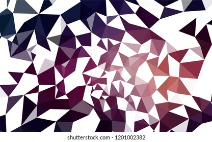 Dark Purple vector abstract polygonal pattern. A completely new color illustration in a polygonal style. Pattern for a brand book's backdrop.