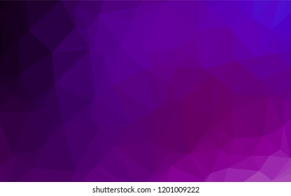 Dark Purple vector abstract polygonal layout. Creative geometric illustration in Origami style with gradient. The elegant pattern can be used as part of a brand book.