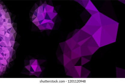Dark Purple vector abstract polygonal texture. Shining colored illustration in a Brand new style. The completely new template can be used for your brand book.