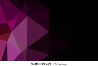 Dark Purple vector abstract polygonal cover. A vague abstract illustration with gradient. The completely new template can be used for your brand book.