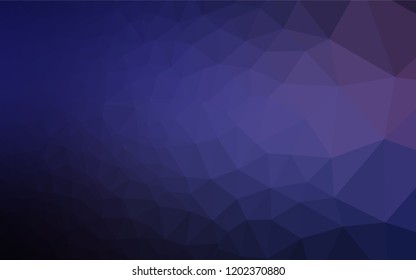 Dark Purple vector abstract polygonal cover. Creative geometric illustration in Origami style with gradient. Brand new style for your business design.
