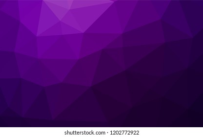 Dark Purple vector abstract polygonal layout. An elegant bright illustration with gradient. A completely new design for your business.
