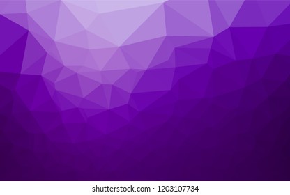 Dark Purple vector abstract polygonal cover. Colorful illustration in abstract style with gradient. The template can be used as a background for cell phones.