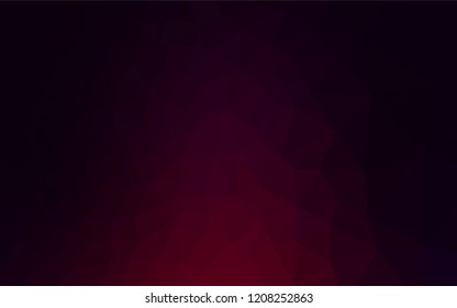 Dark Purple vector abstract polygonal layout. An elegant bright illustration with gradient. A completely new template for your business design.