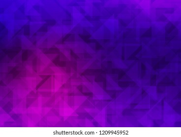 Dark Purple vector abstract polygonal cover. Creative geometric illustration in Origami style with gradient. Brand new style for your business design.