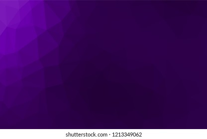 Dark Purple vector abstract polygonal cover. Shining colored illustration in a Brand new style. The elegant pattern can be used as part of a brand book.