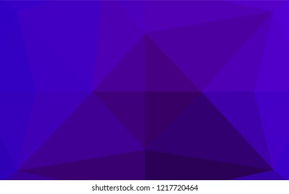Dark Purple vector abstract polygonal texture. A completely new color illustration in a vague style. Brand new style for your business design.
