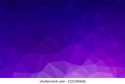 Dark Purple vector abstract polygonal texture. Creative geometric illustration in Origami style with gradient. A new texture for your design.