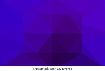 Dark Purple vector abstract polygonal texture. Colorful illustration in abstract style with gradient. A new texture for your design.