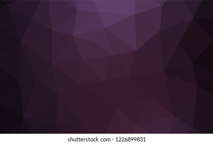 Dark Purple vector abstract polygonal cover. A completely new color illustration in a vague style. The completely new template can be used for your brand book.