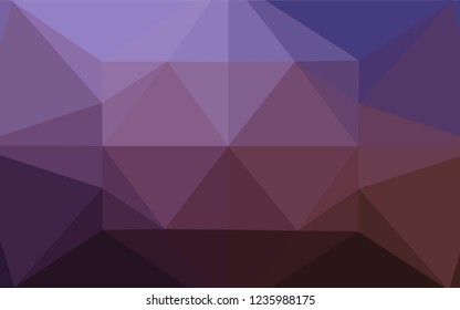 Dark Purple vector abstract polygonal layout. Modern geometrical abstract illustration with gradient. The completely new template can be used for your brand book.