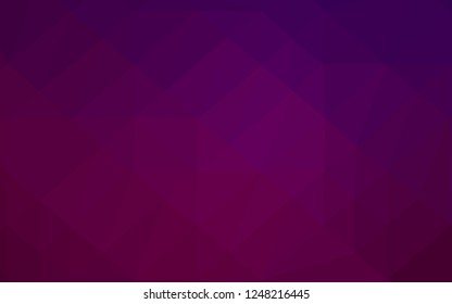 Dark Purple vector abstract polygonal cover. Shining colored illustration in a Brand new style. Brand new style for your business design.