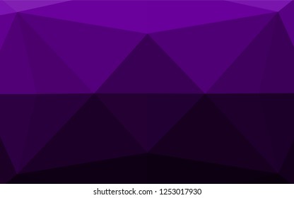 Dark Purple vector abstract polygonal cover. An elegant bright illustration with gradient. The completely new template can be used for your brand book.