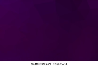 Dark Purple vector abstract polygonal texture. An elegant bright illustration with gradient. The polygonal design can be used for your web site.