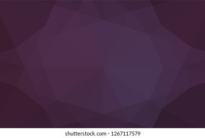 Dark Purple vector abstract polygonal texture. Modern geometrical abstract illustration with gradient. A completely new template for your business design.