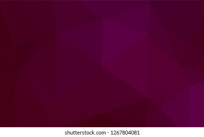 Dark Purple vector abstract polygonal cover. Geometric illustration in Origami style with gradient.  The completely new template can be used for your brand book.