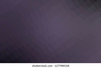 Dark Purple vector abstract polygonal texture. Geometric illustration in Origami style with gradient. Triangular pattern for your business design.