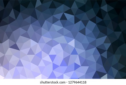 Dark Purple vector abstract polygonal template. Shining polygonal illustration, which consist of triangles. New template for your brand book.