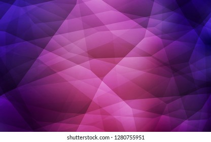 Dark Purple vector abstract polygonal background. Shining polygonal illustration, which consist of triangles. A new texture for your web site.