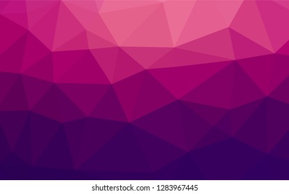 Dark Purple vector abstract polygonal texture. Colorful illustration in abstract style with gradient. The polygonal design can be used for your web site.