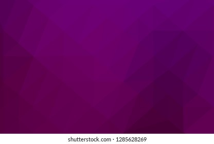 Dark Purple vector abstract polygonal cover. Colorful illustration in abstract style with gradient. Elegant pattern for a brand book.