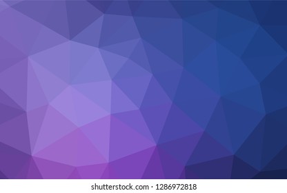 Dark Purple vector abstract polygonal texture. Colorful illustration in abstract style with gradient. Brand new style for your business design.