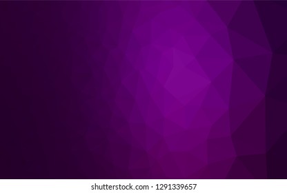 Dark Purple vector abstract polygonal layout. Colorful illustration in abstract style with gradient. The completely new template can be used for your brand book.