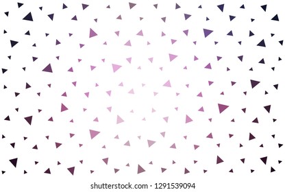 Dark Purple vector  abstract polygonal pattern. Triangular geometric sample with gradient.  Triangular pattern for your design.