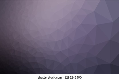 Dark Purple vector abstract polygonal texture. Glitter abstract illustration with an elegant design. A completely new template for your business design.
