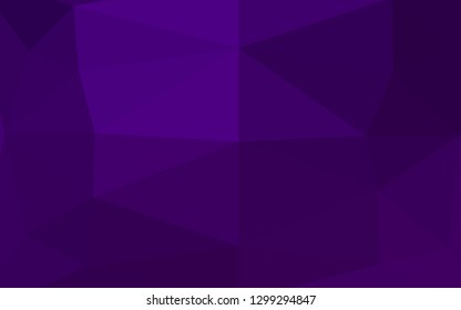Dark Purple vector abstract polygonal layout. Geometric illustration in Origami style with gradient. Brand new design for your business.