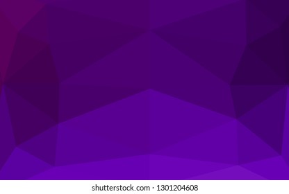 Dark Purple vector abstract polygonal cover. Colorful illustration in Origami style with gradient.  Brand new style for your business design.