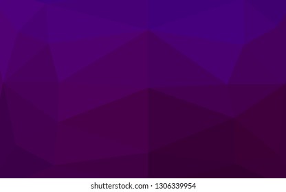 Dark Purple vector abstract polygonal texture. Shining colored illustration in a Brand new style. Brand new style for your business design.