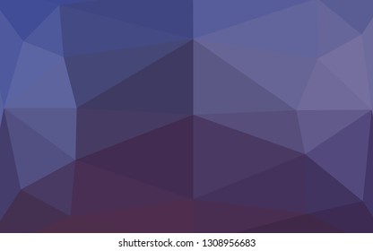 Dark Purple vector abstract polygonal layout. Colorful illustration in abstract style with gradient. Template for your brand book.
