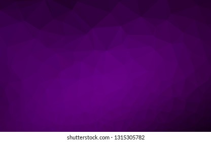 Dark Purple vector abstract polygonal texture. Modern geometrical abstract illustration with gradient. Polygonal design for your web site.
