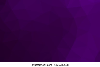 Dark Purple vector abstract polygonal texture. Geometric illustration in Origami style with gradient. Textured pattern for background.