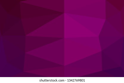 Dark Purple vector abstract polygonal layout. Colorful illustration in abstract style with gradient. New texture for your design.