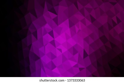 Dark Purple vector abstract polygonal cover. Shining colored illustration in a Brand new style. Completely new design for your business.