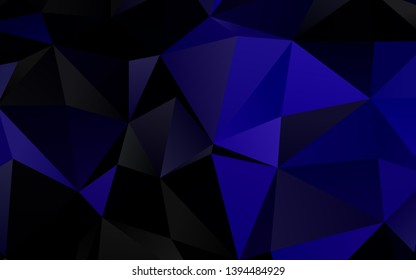 Dark Purple vector abstract polygonal cover. Creative illustration in halftone style with gradient. New texture for your design.