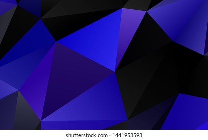 Dark Purple vector abstract polygonal texture. Creative illustration in halftone style with gradient. New texture for your design.