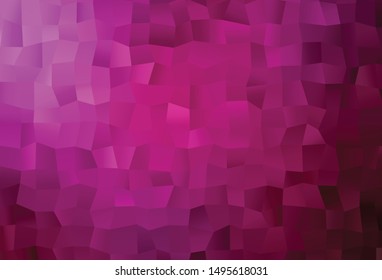 Dark Purple vector abstract polygonal texture. An elegant bright illustration with gradient. Completely new design for your business.