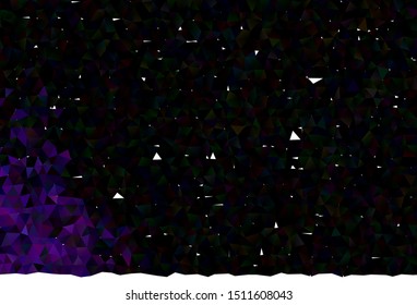Dark Purple vector abstract polygonal layout. Brand new colorful illustration in with gradient. Brand new style for your business design.