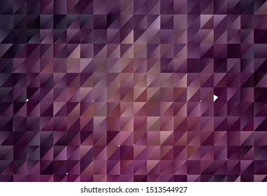 Dark Purple vector abstract polygonal template. Colorful illustration in polygonal style with gradient. Brand new design for your business.