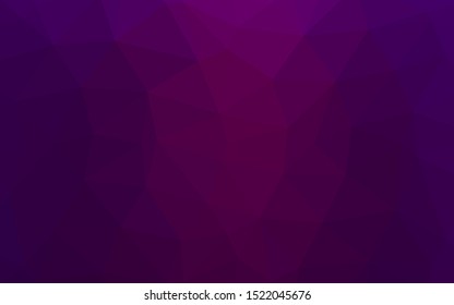 Dark Purple vector abstract polygonal cover. An elegant bright illustration with gradient. Polygonal design for your web site.