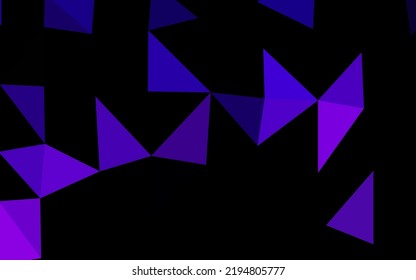 Dark Purple vector abstract polygonal texture. A completely new color illustration in a vague style. Template for your brand book.